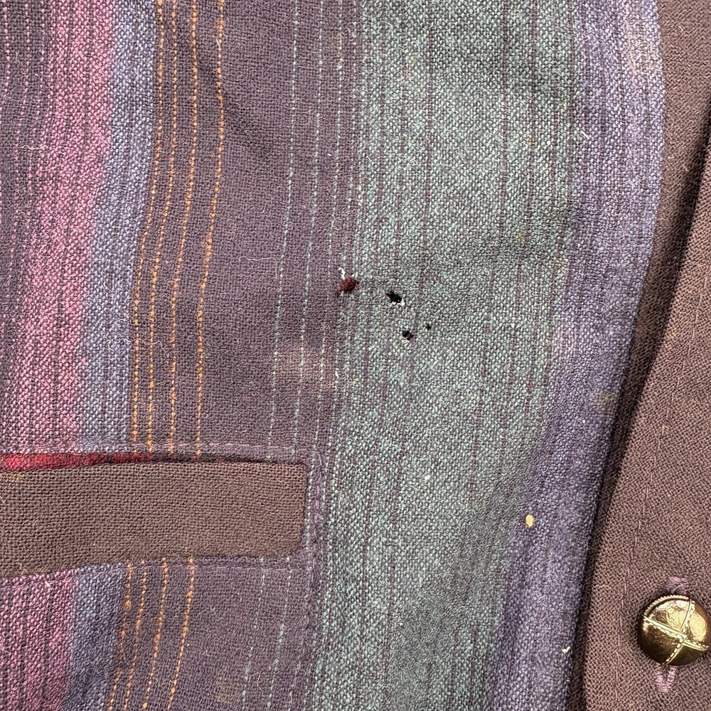 Vintage Pendleton Cardigan Mens Medium Striped Sweater 100% Virgin Wool USA Made - Picture 3 of 12